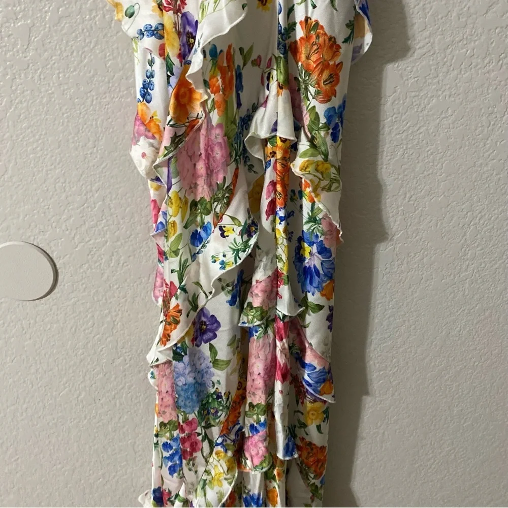 Stunning Romance Ruffle Dress in Ivory Botanical Floral from Show Me Your Mumu